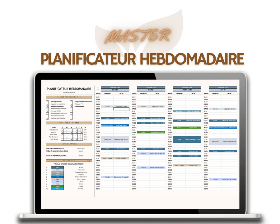 Planificateur hebdomadaire